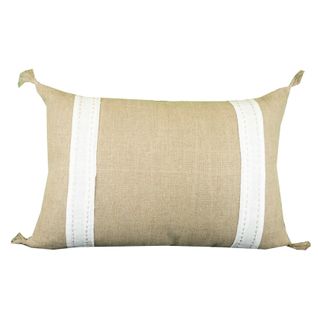 Coussin En Lin Et Coton Déhoussable - 40x60 Cm - Blanc