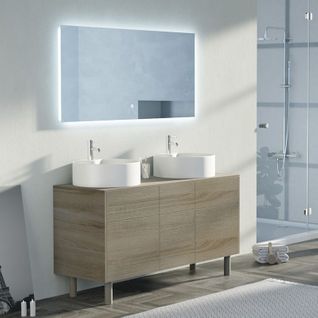 Meuble Double Vasque Venezia Scandinave