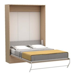 Lit Escamotable Vertical Multimo Couchage 140x200cm Chêne