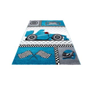 Tapis Pour Garçon En Polypropylène Korting Bleu 160x230