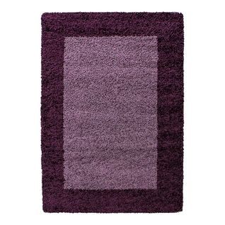 Tapis Shaggy Contemporain Rectangle Ximoz Violet 240x340