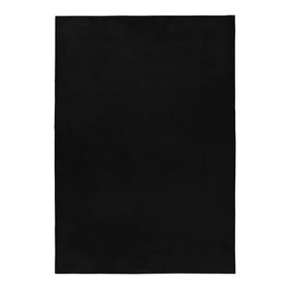 Tapis Uni Doux à Courtes Mèches Hector Noir 120x170