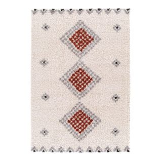Tapis Berbère Ethnique Shaggy Beige Soan Beige 200x290