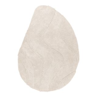 Tapis Recyclé Effet 3d Forme Originale Tufté Sana Ivoire 160x230