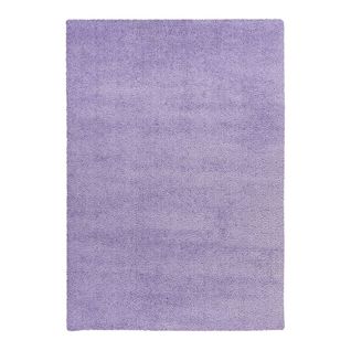 Tapis Shaggy Doux Rectangle Uni Windsor Lavande 80x150