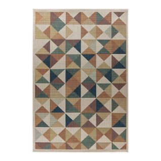 Tapis Graphique Plat Intérieur Et Extérieur Yerba Multicolore 160x230