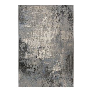 Tapis Extérieur Et Intérieur Plat Moderne Rayé Sema Argenté 160x230