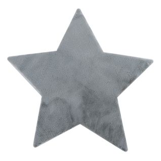Tapis Étoile Enfant Lavable En Machine Antidérapant Savannah Argenté 100x100