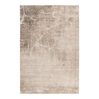 Tapis Beige Abstrait Avec Franges Moderne Nakka Beige 280x370
