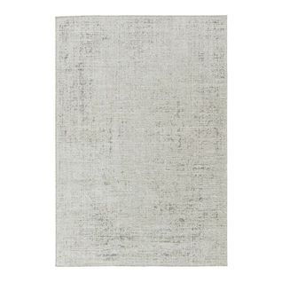 Tapis Viscose Et Laine Vintage Rayé Justine Argenté 200x290