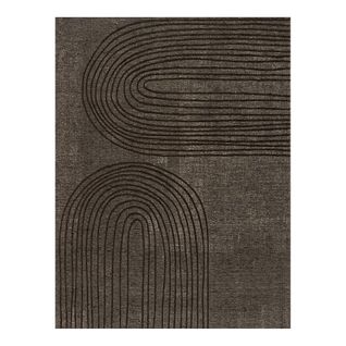Tapis Abstrait Intérieur Design Rectangle Ily Taupe 200x300
