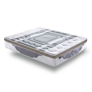 Matelas Ressorts Ensachés 200x200 cm - PLATINIUM - Epaisseur 32 cm - Accueil mémoire de forme