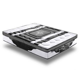 Matelas Ressorts Ensachés 90x190 Cm - AMBASSADOR - 28 Cm D'épaisseur - Accueil Mémoire De Forme