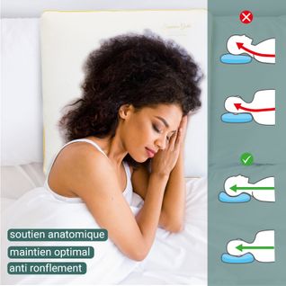 Oreiller Collector 40 X 70 Cm - Mousse à Mémoire De Forme - Déhoussable