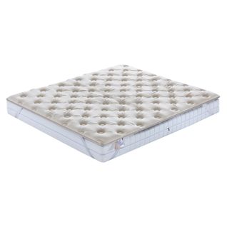 Surmatelas Mousse 160x200cm Bamboo Relax - Mémoire De Forme Et Latex - 7 Zones De Confort
