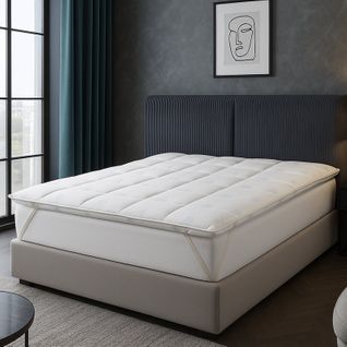 Surmatelas Été 140 X 190 Cm- 100% Microfibre - Tissu Ice Cool Rafraîchissant