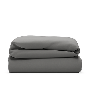 Housse De Couette 220x240 Cm Grise - Douce, Respirante Et Naturelle