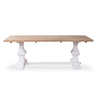 Table En Pin Vieilli Luberon Style Monastère Blanc