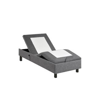 Sommier relaxation 90x200 cm EPEDA ZEN tissu gris anthracite