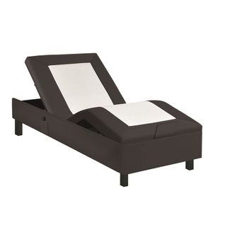 Sommier relaxation 80x200 cm EPEDA ZEN PU chocolat