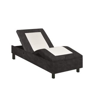 Sommier relaxation 90x200 cm EPEDA ZEN microfibre gris nuage