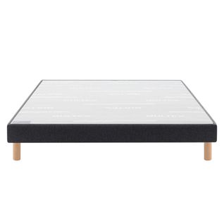 Sommier Déco Tapissier Vigoroso Gris Foncé 80x200