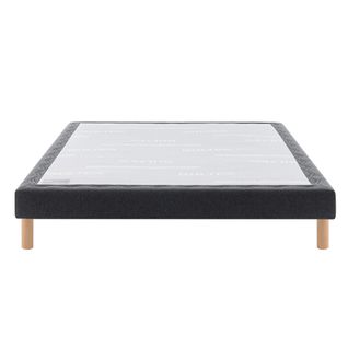 Sommier Déco Tapissier Mediano Gris Foncé 2x90x200