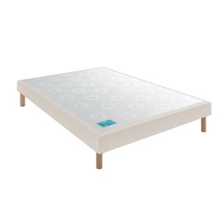 Sommier Tapissier Pencil Medium Sable Blanc 140x200
