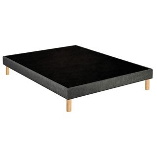 Sommier Déco Tapissier Unic Gris 160x190