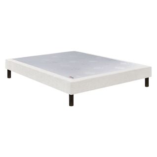 Sommier Confort Médium Nature Chenillé Lin 2x90x200