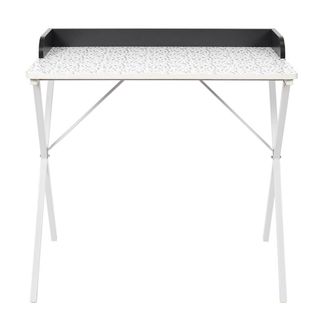 Bureau Blanc Motifs Eclats Rebord Noir - Pinto