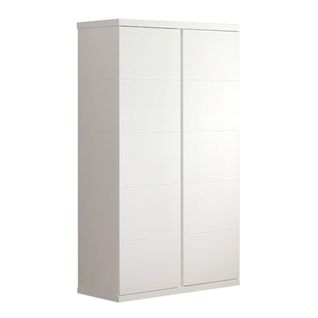 Armoire 2 Portes Laquée Blanche - Debbie