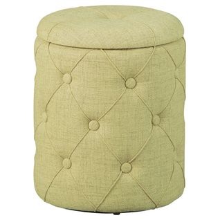 Pouf Avec Coffre De Rangement Vert Anis - Yelena