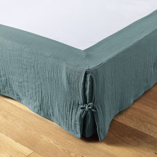 Cache-sommier à Nouettes 140x190cm Gaze De Coton Canard - Ourea