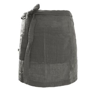 Demi-tablier Avec Double Poche Gaze De Coton Granit - Ourea