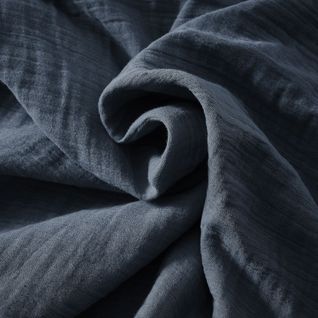 Nappe Rectangulaire 150x350cm Gaze De Coton Minuit - Ourea