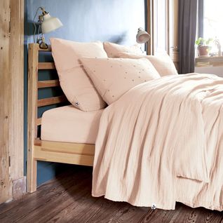 Drap Plat 240x300cm Gaze De Coton Guimauve - Ourea