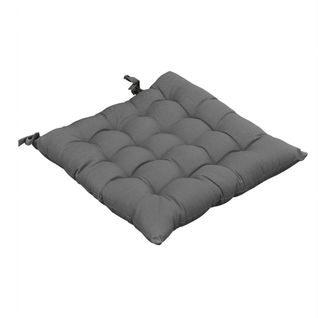 Coussin De Chaise Matelassé 38x38cm Coton Coloris Granit - Sophie