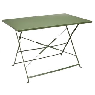 Table De Jardin Pliante 110x70cm Coloris Kaki - Manae