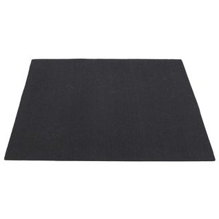 Tapis Anti-vibration Carré 60x60cm Noir En Plastique - Baxia