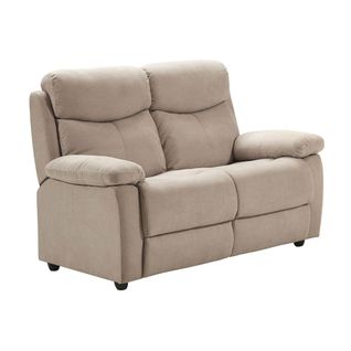 Canapé 2 Places Fixe Beige Tissu Waterproof - Tarifa