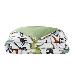 Couette Imprimée Motifs Dinosaures 240x220 Cm + 2 Taies D'oreiller 60x60 Cm - Mezo