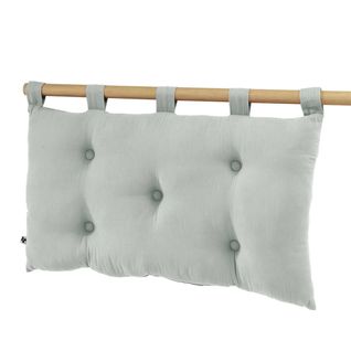 Coussin De Tête De Lit Avec Passants 50x80cm Gaze De Coton Eucalyptus - Ourea