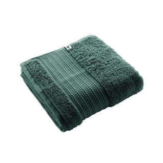 Serviette De Toilette 50x90cm En Coton Bio Coloris Emeraude - Emma