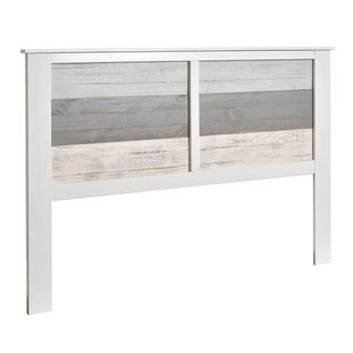 Tête De Lit 150/160 Bois Aspect Vieilli Blanc Et Grisé - Rosalia