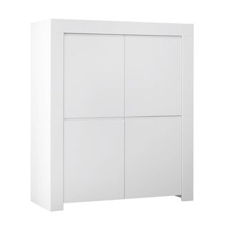 Rangement 4 Portes Blanc Finition Mat - Firmin