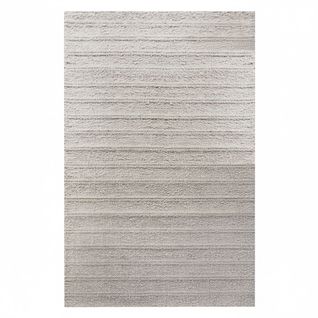 Tapis 160x230cm Tissé Main Bouclettes Ivoire Lignes En Relief - Yorick