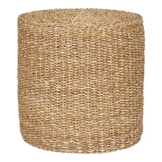 Pouf En Jonc De Mer Naturel Tressé Ø40cm - Rivalia