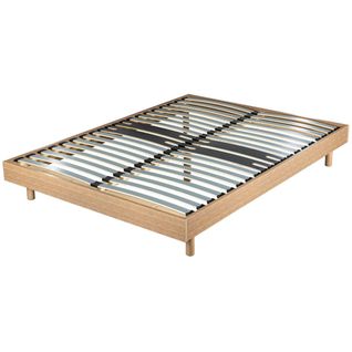 Sommier à Assembler 160x200 Finition Chêne Moyen - Dreamkit