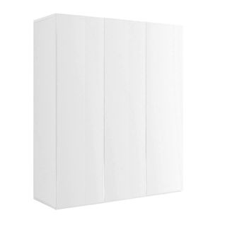 Meuble à Chaussures 3 Portes 8 Étagères Laqué Blanc - Maheline